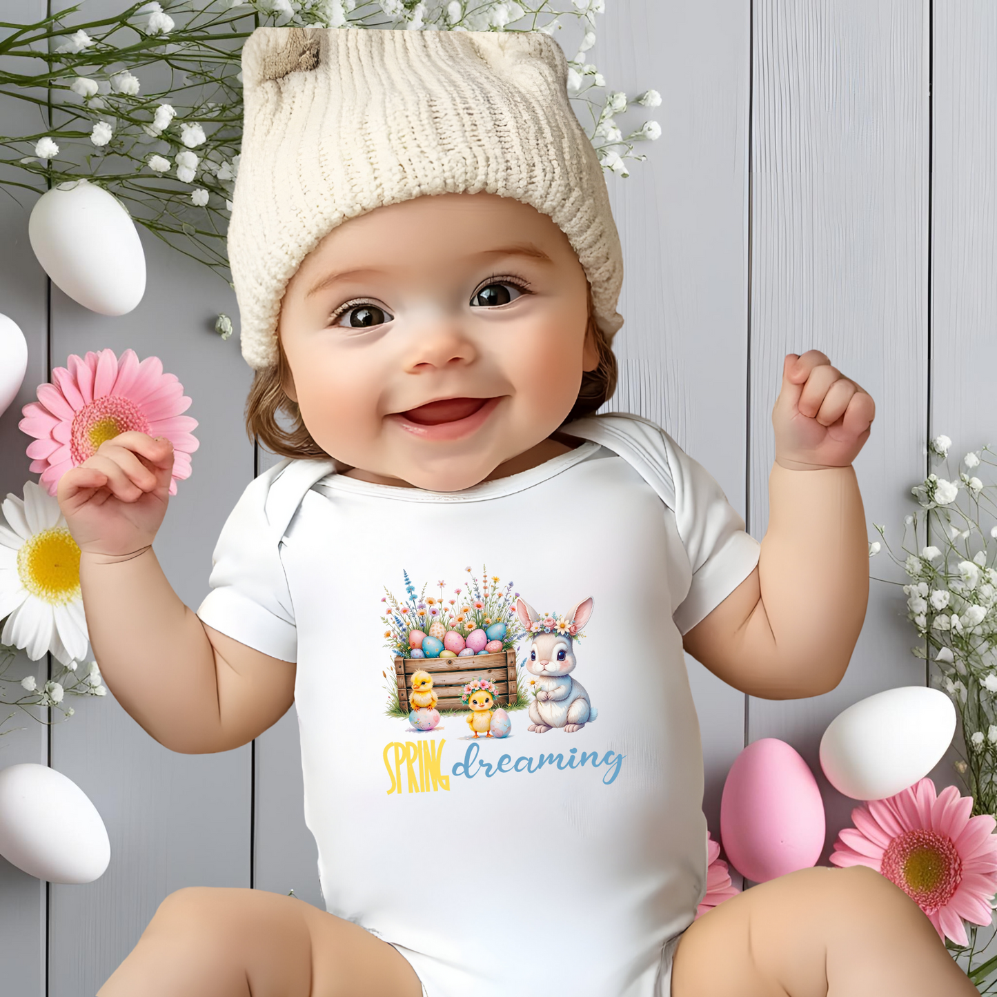 Spring Dreaming Infant Short Sleeve Onesie
