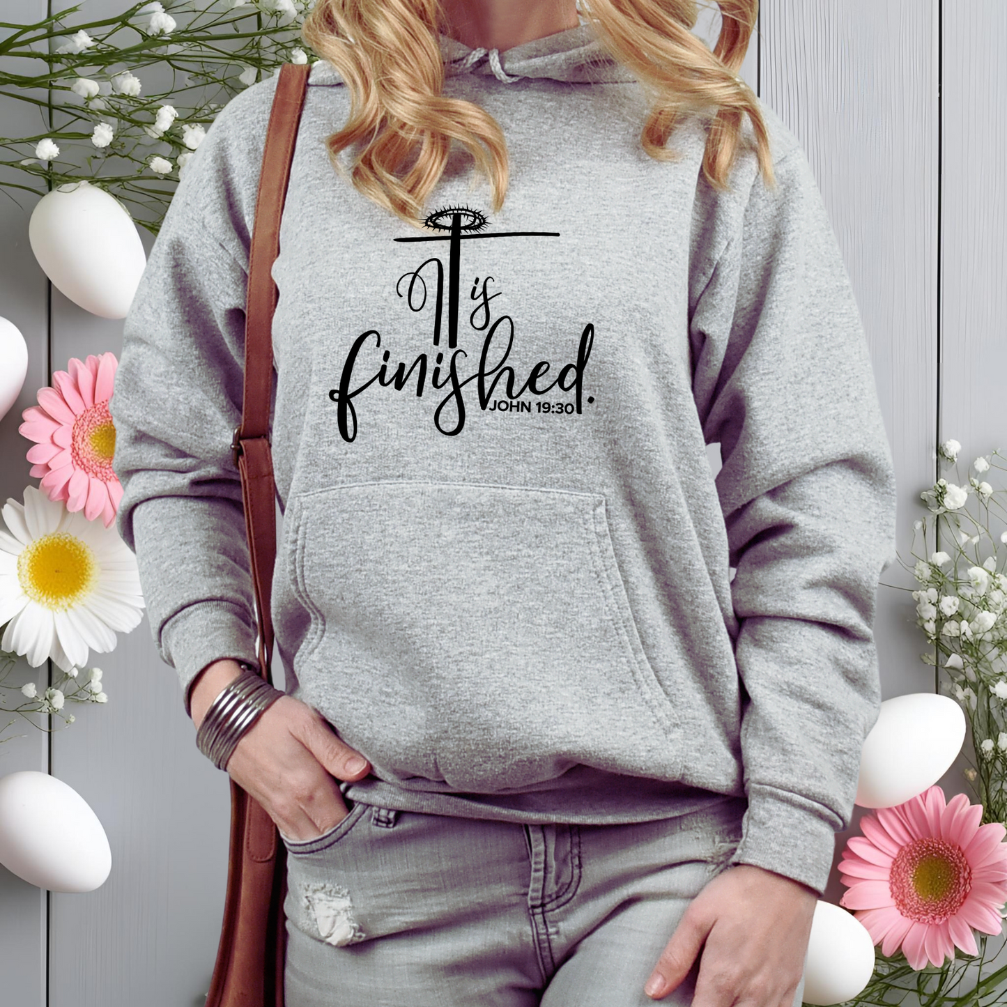 It Is Finished John 19:30 Crewneck Sweatshirt