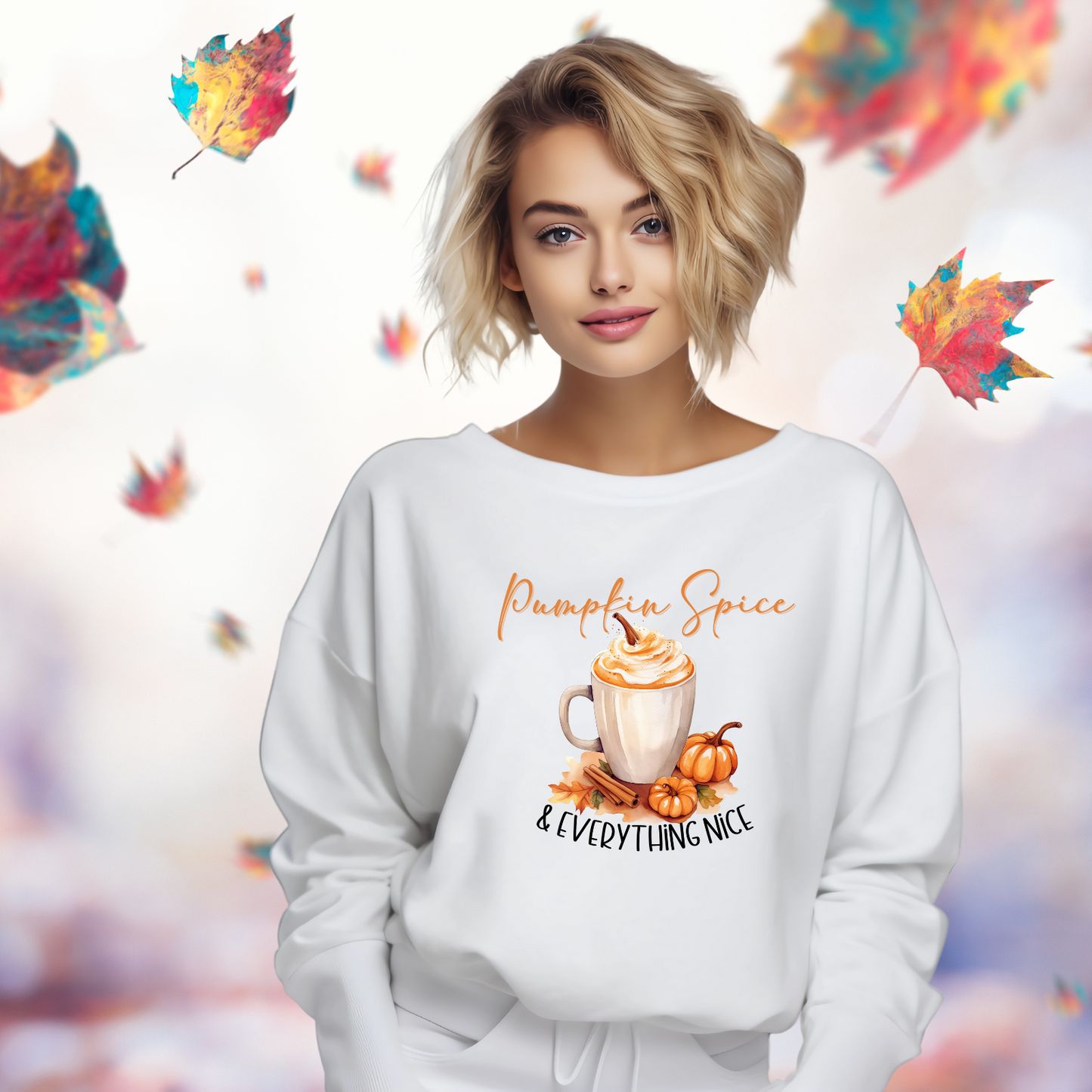 Pumpkin Spice and Everything Nice Crewneck Sweatshirt