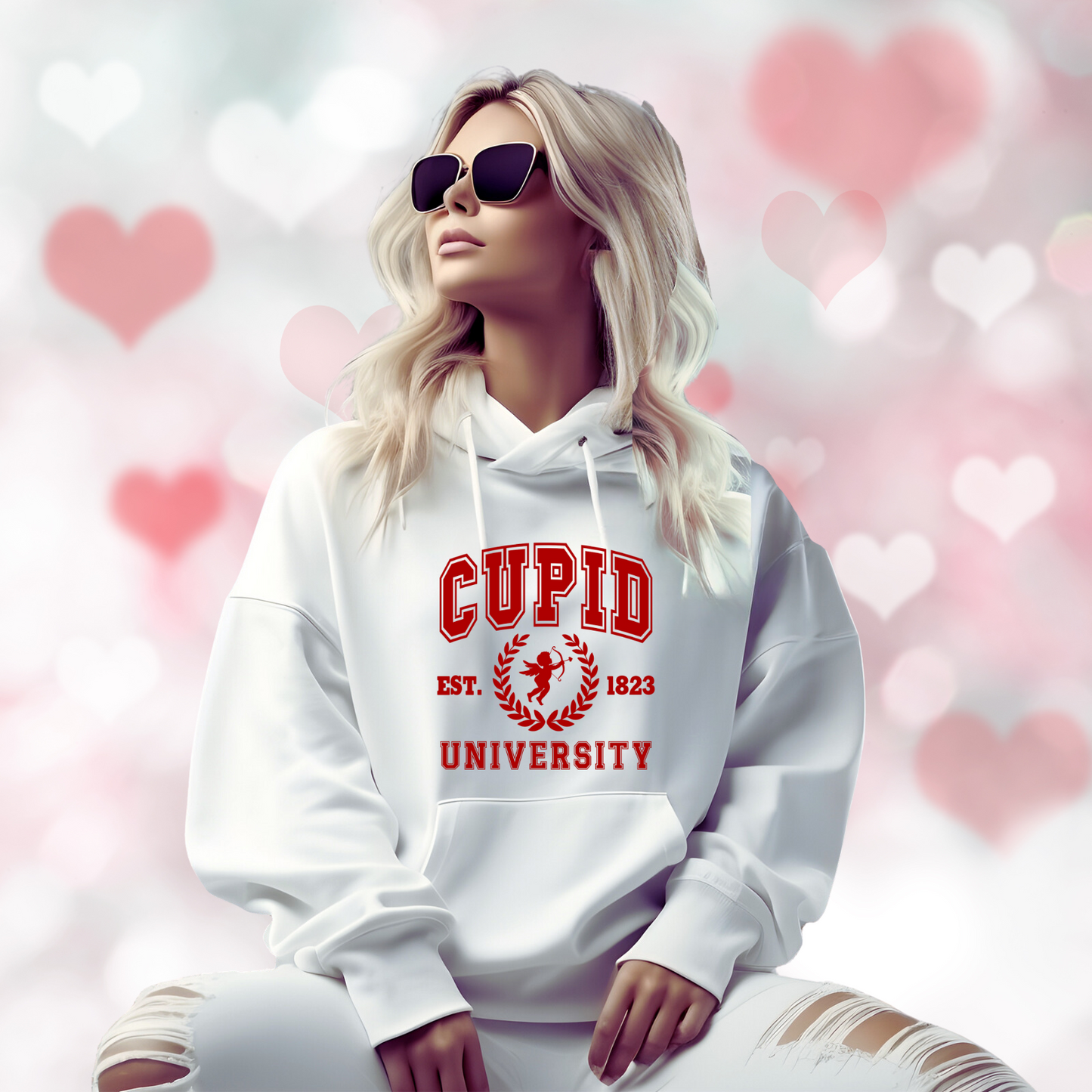 Cupid University Pullover Hoodie