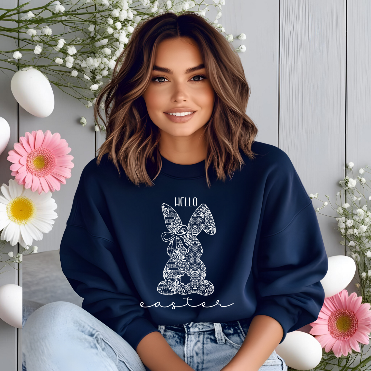 Hello Easter Pullover Hoodie