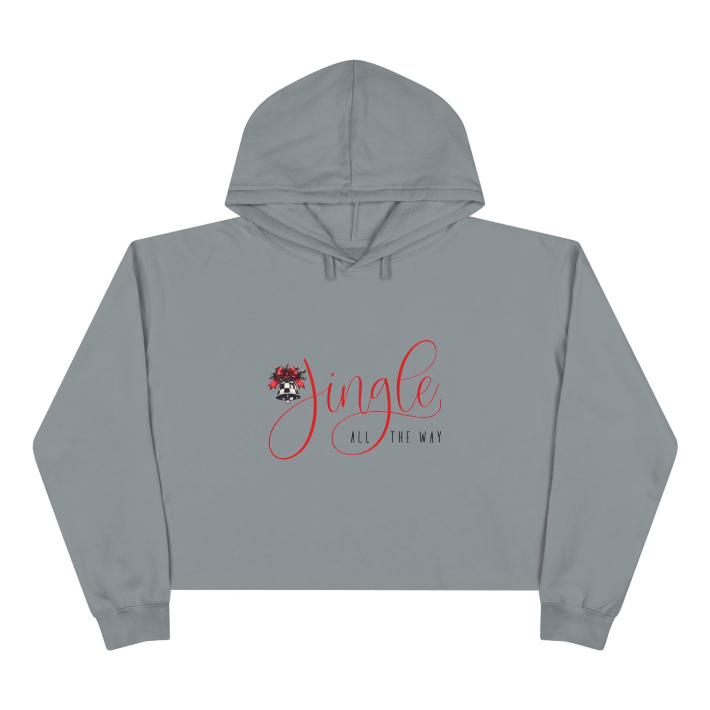 Jingle All The Way Crop Hoodie