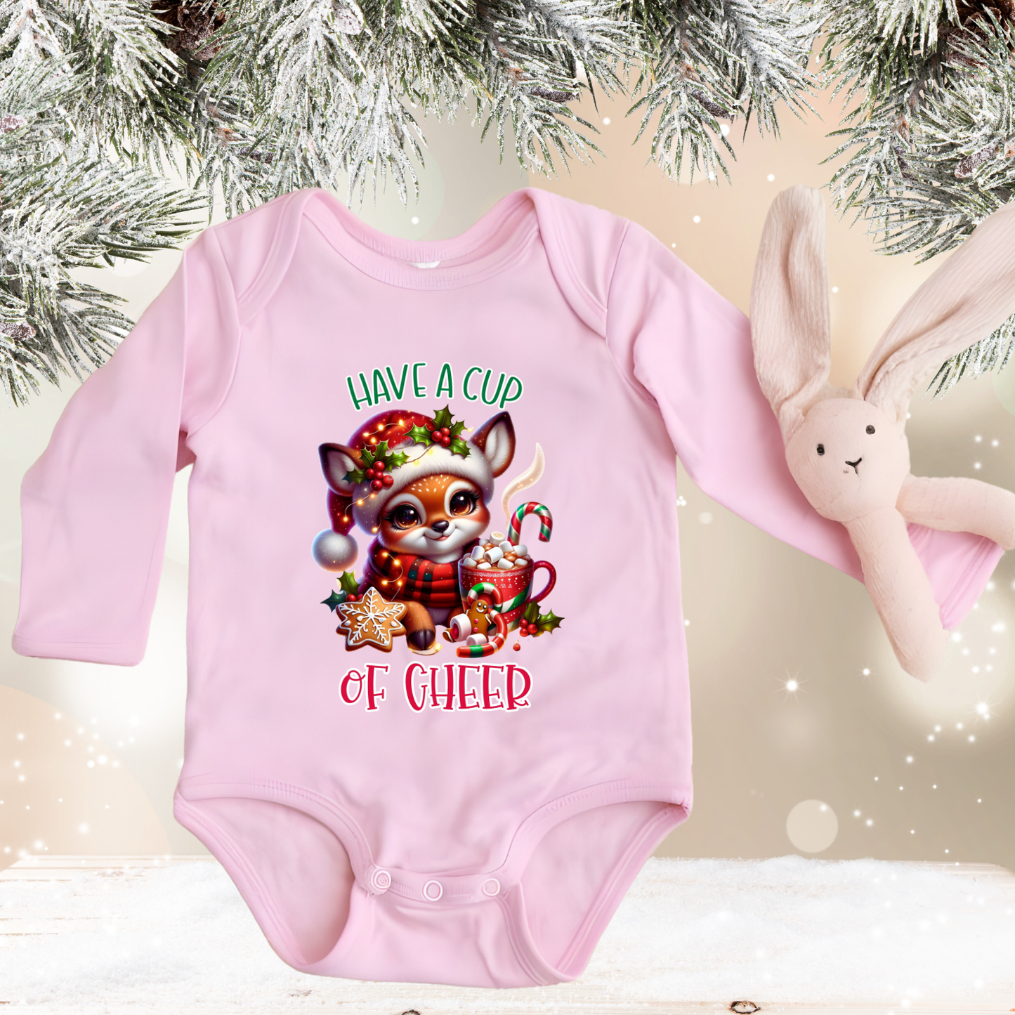 Have A Cup Of Cheer Infant Long Sleeve Onesie