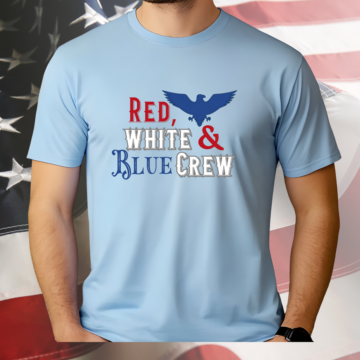 Red, White & Blue Crew T-Shirt