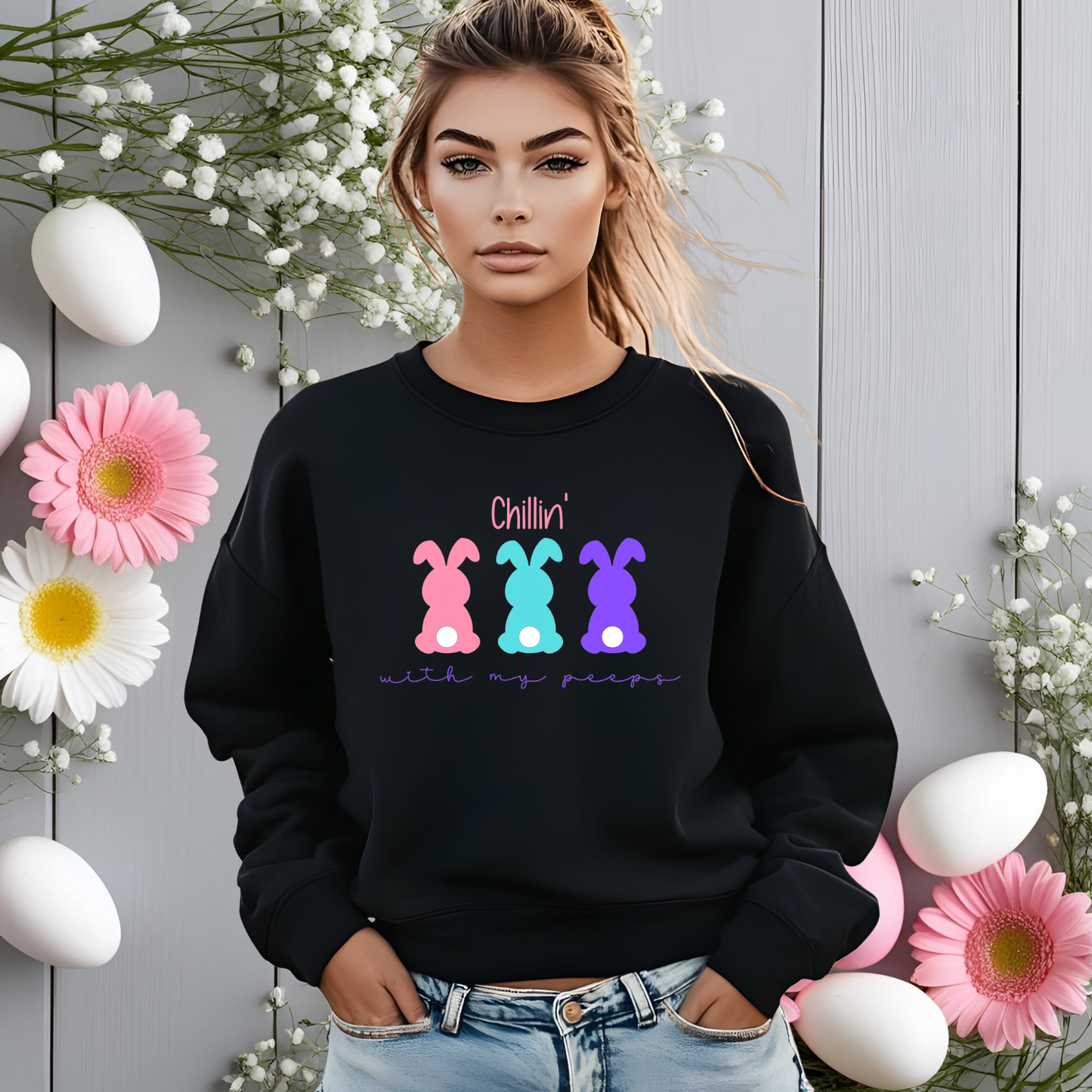 Chillin’ With My Peeps Crewneck Sweatshirt