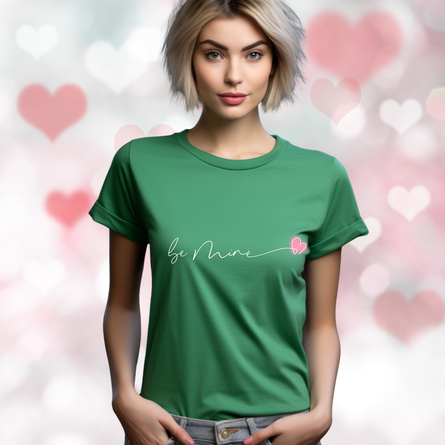 Be Mine Pink Heart T-Shirt