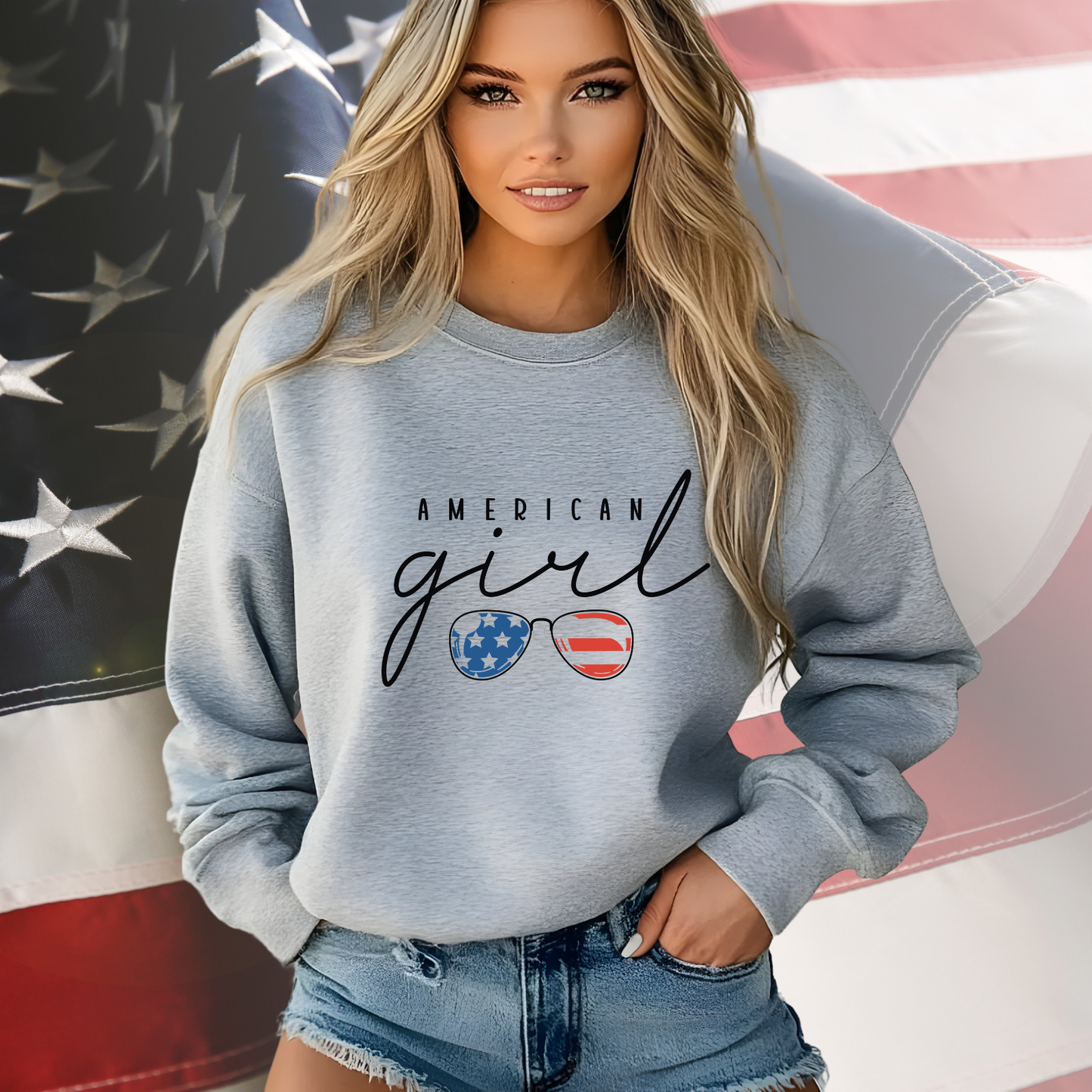 American Girl Crewneck Sweatshirt