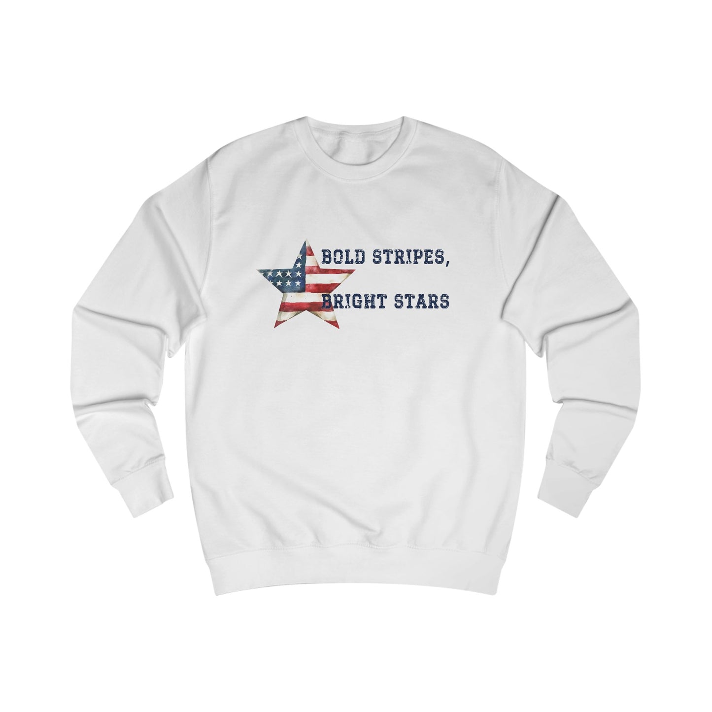 Bold Stripes Bright Stars Crewneck Sweatshirt