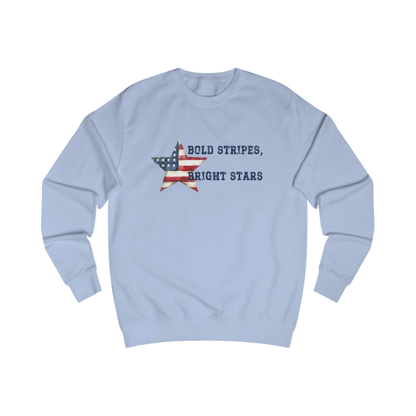 Bold Stripes Bright Stars Crewneck Sweatshirt