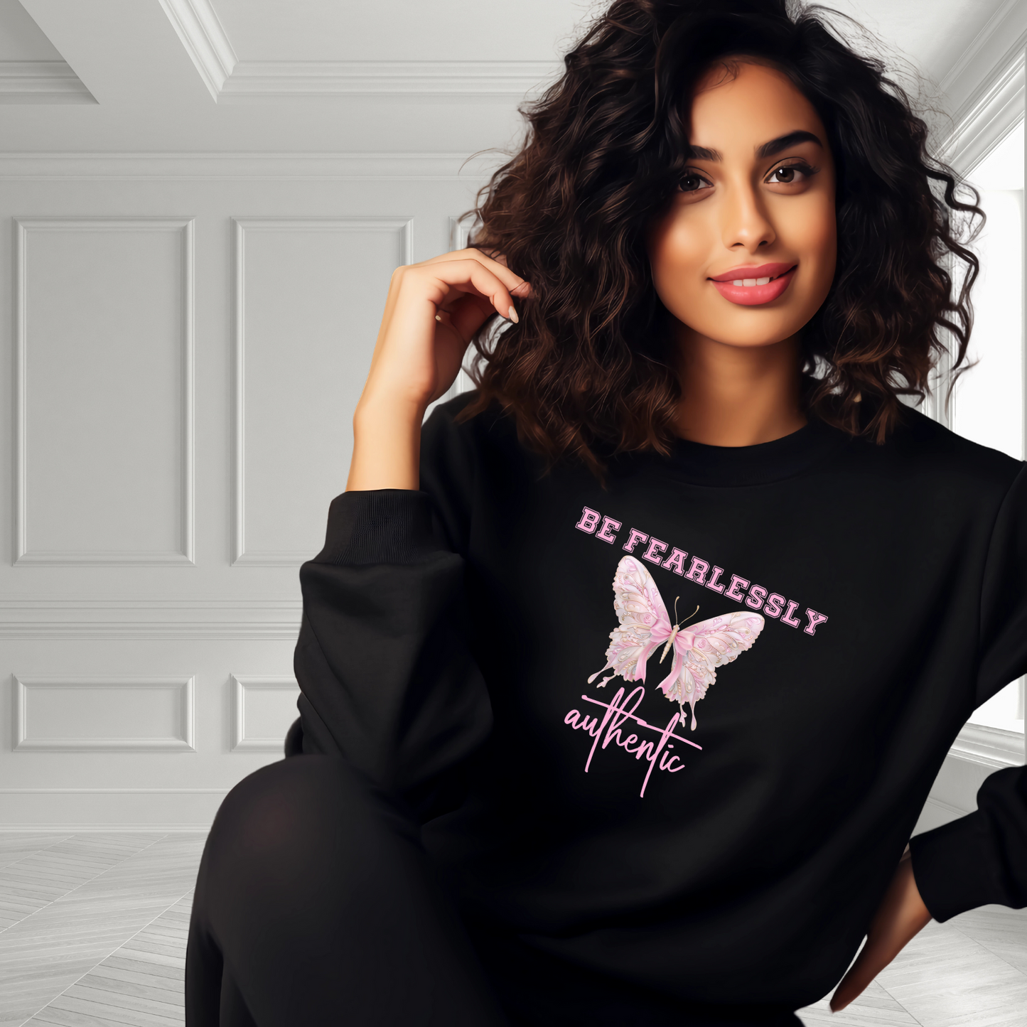 Be Fearlessly Authentic Crewneck Sweatshirt