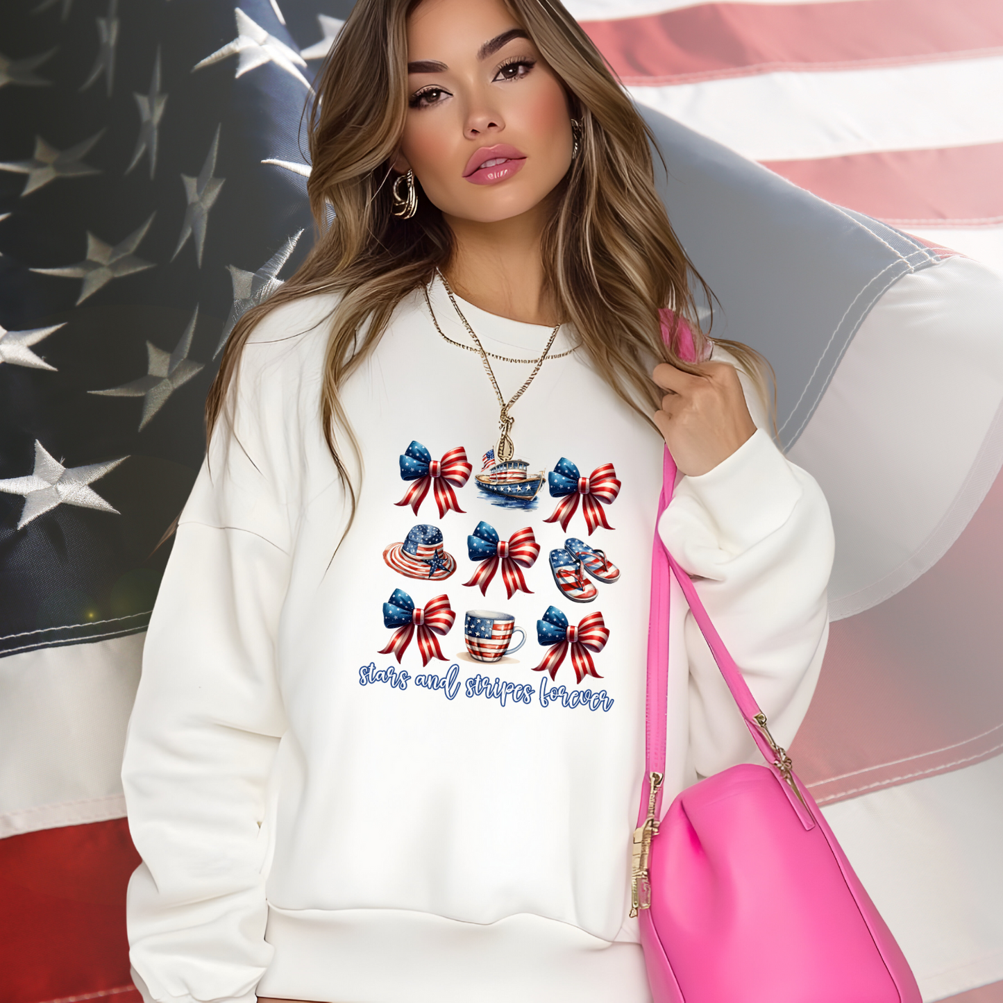 Stars and Stripes Forever Crewneck Sweatshirt