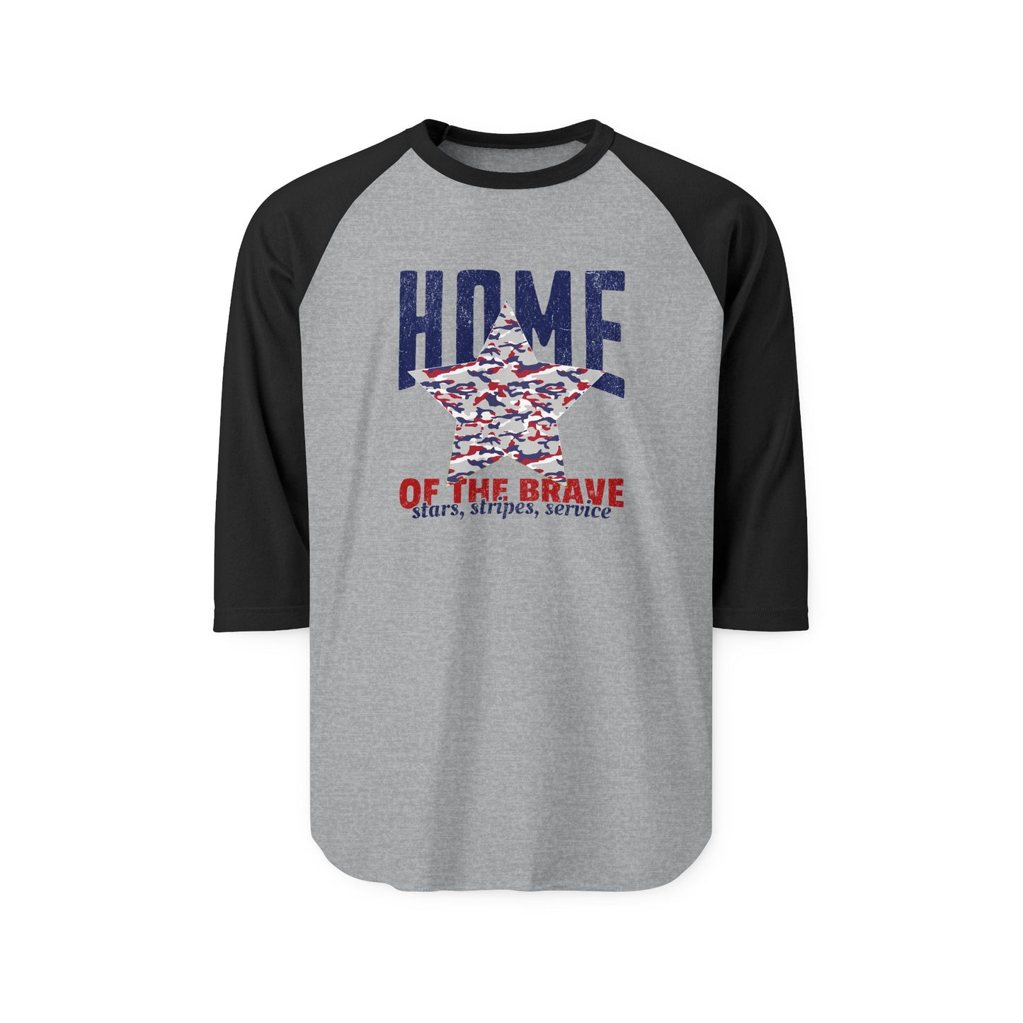 Home Of The Brave Baseball Tee