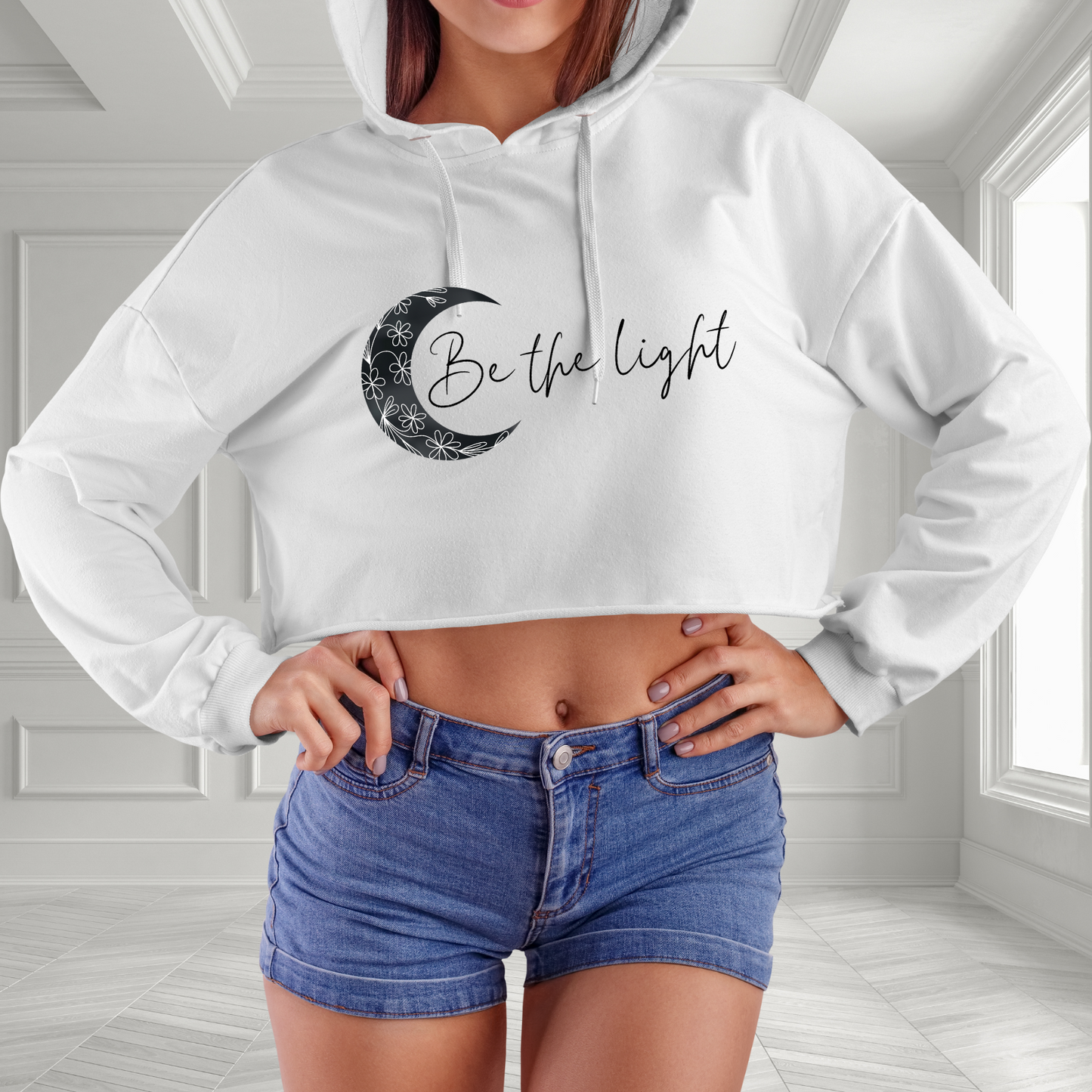 Be the Light Crop Hoodie