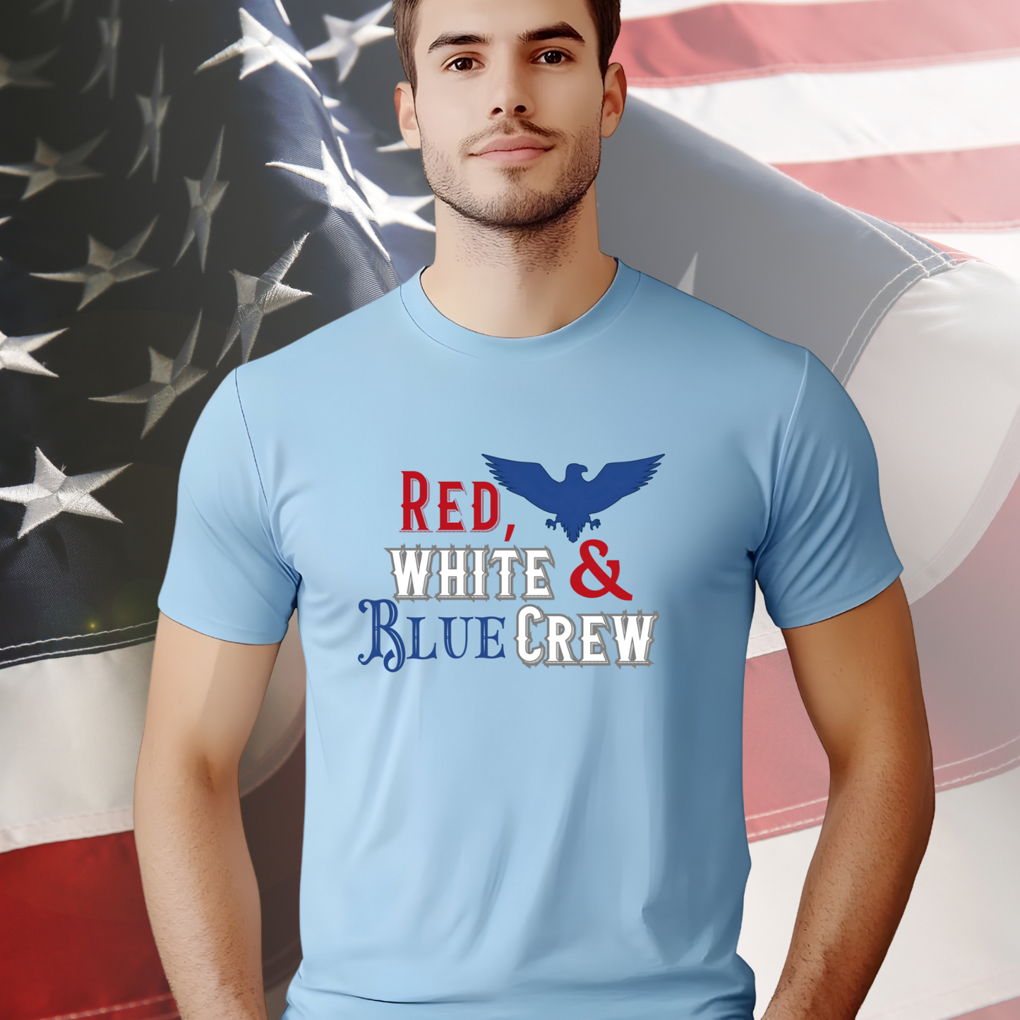 Red, White & Blue Crew T-Shirt