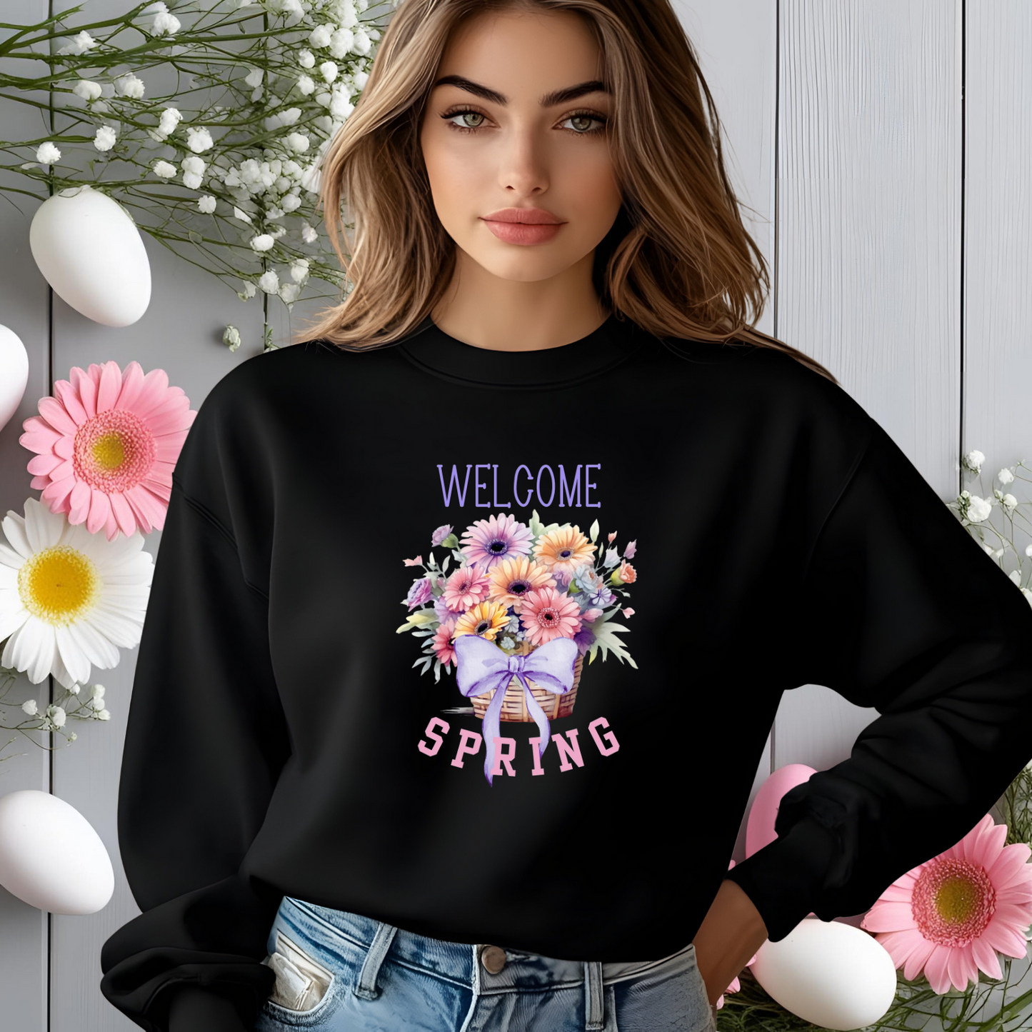 Welcome Spring Crewneck Sweatshirt