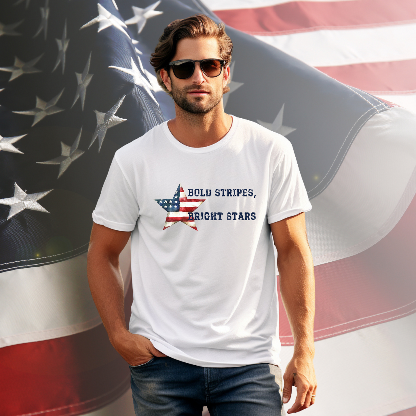 Bold Stripes Bright Stars T-Shirt
