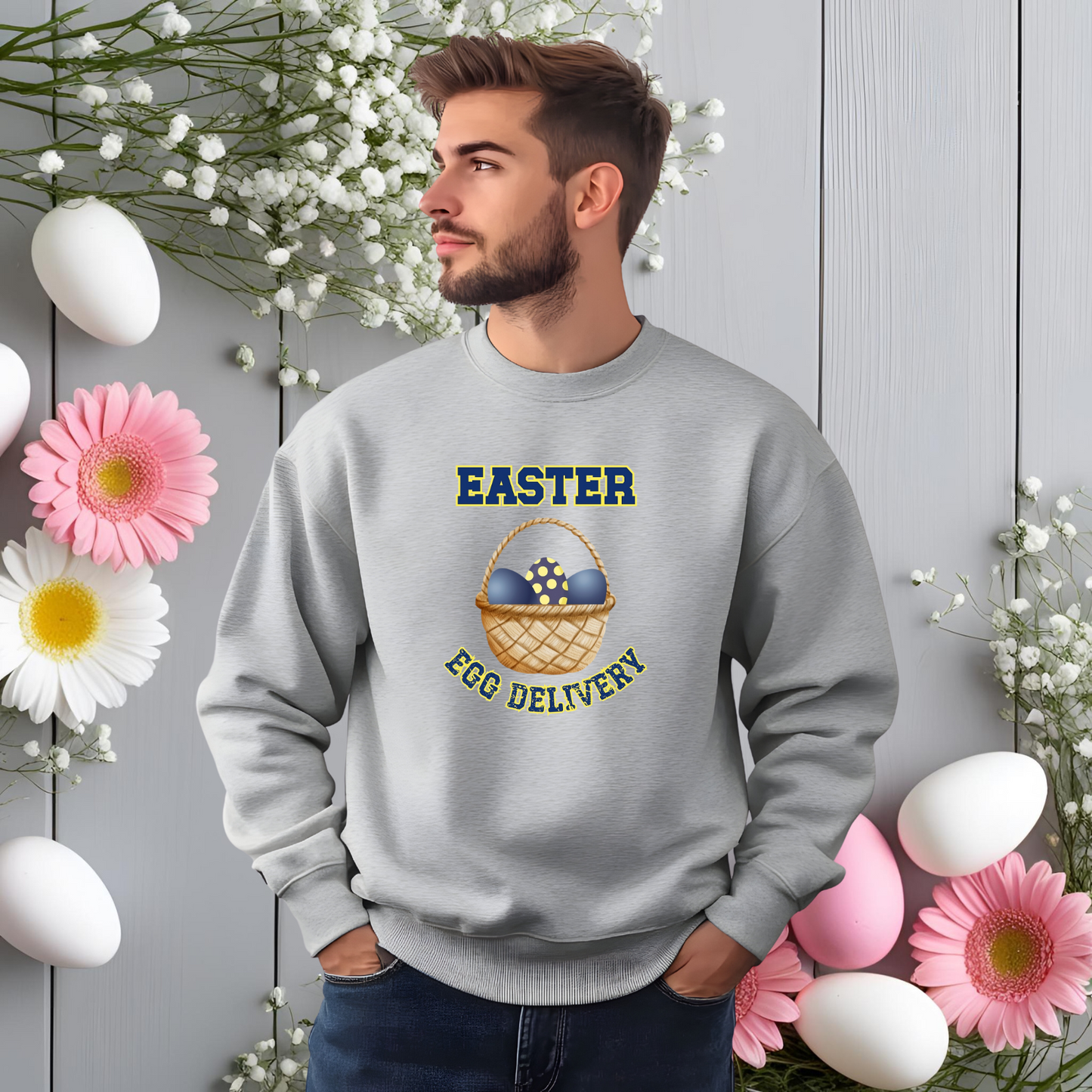 Easter Egg Delivery Crewneck Sweatshirt