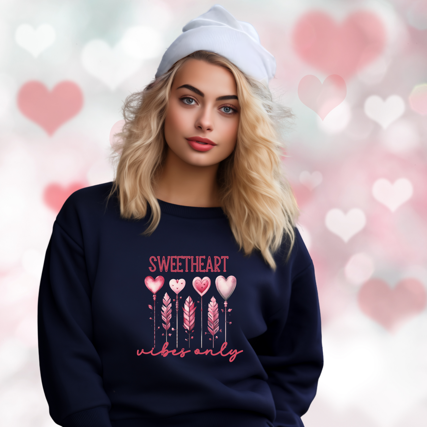 Sweetheart Vibes Only Crewneck Sweatshirt