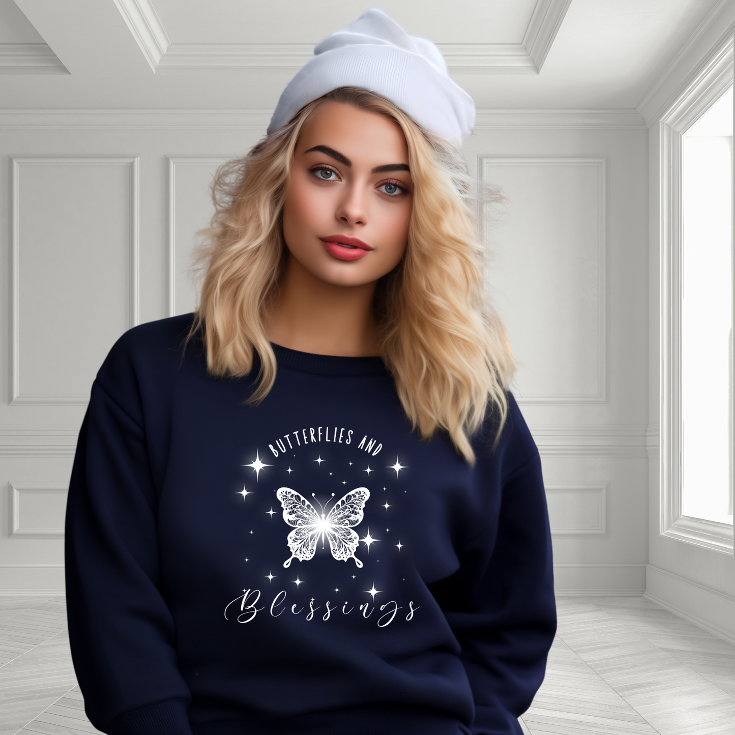 Butterflies and Blessings Crewneck Sweatshirt