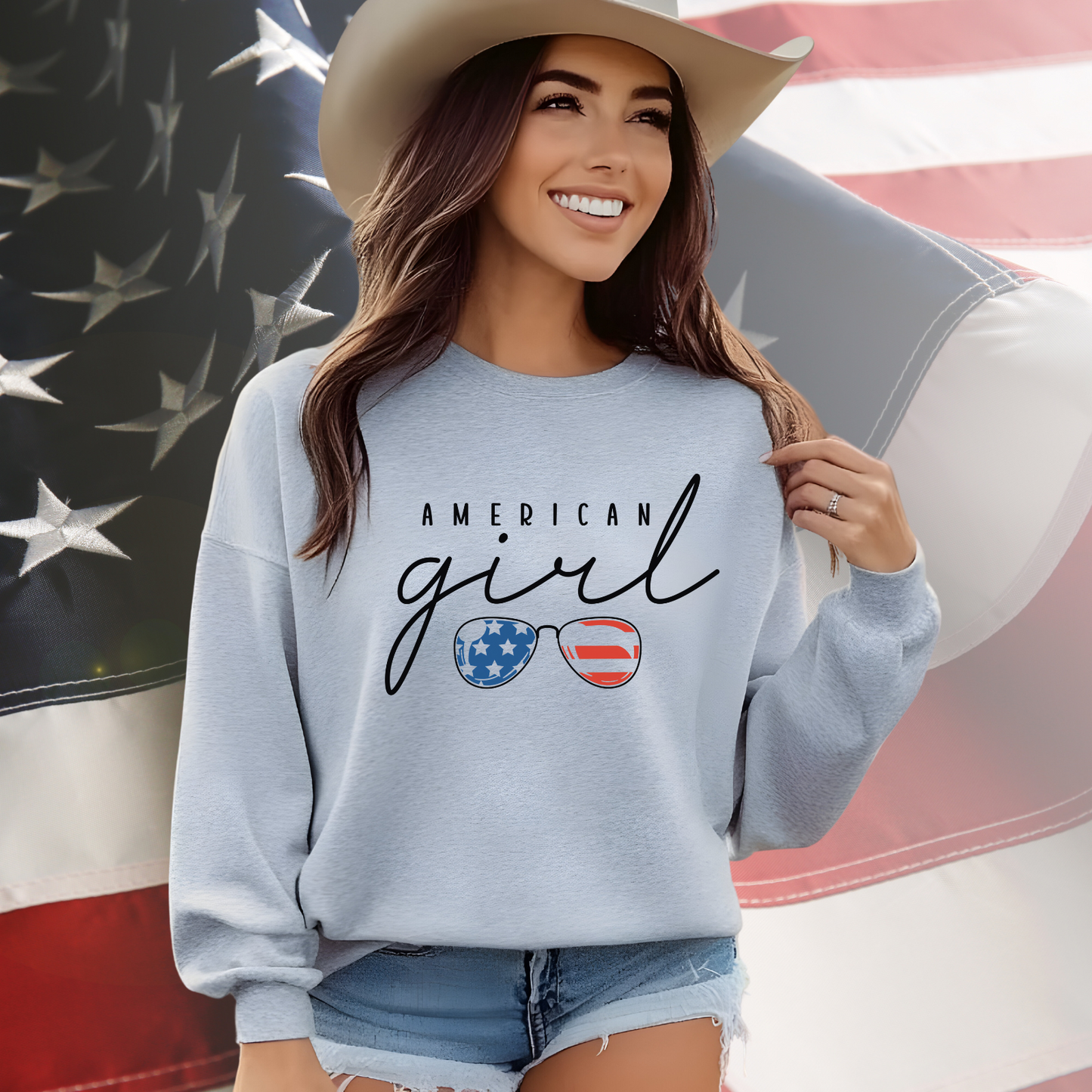 American Girl Crewneck Sweatshirt
