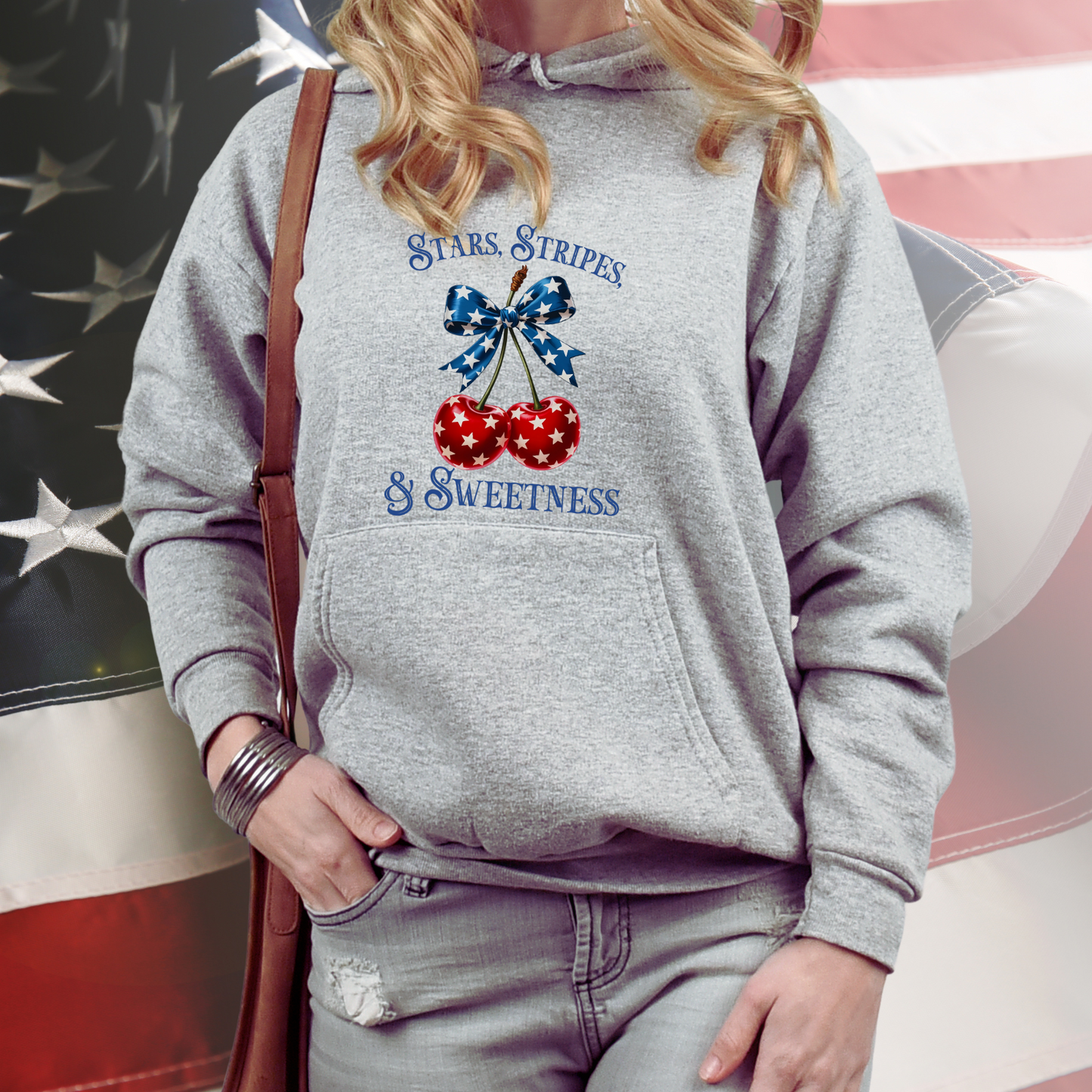 Stars Stripes And Sweetness Pullover Hoodie