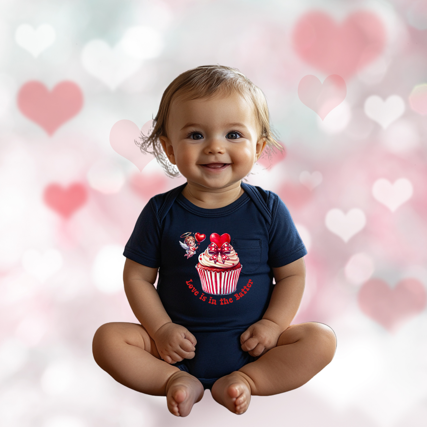 Love Is In The Batter Infant Short Sleeve Onesie