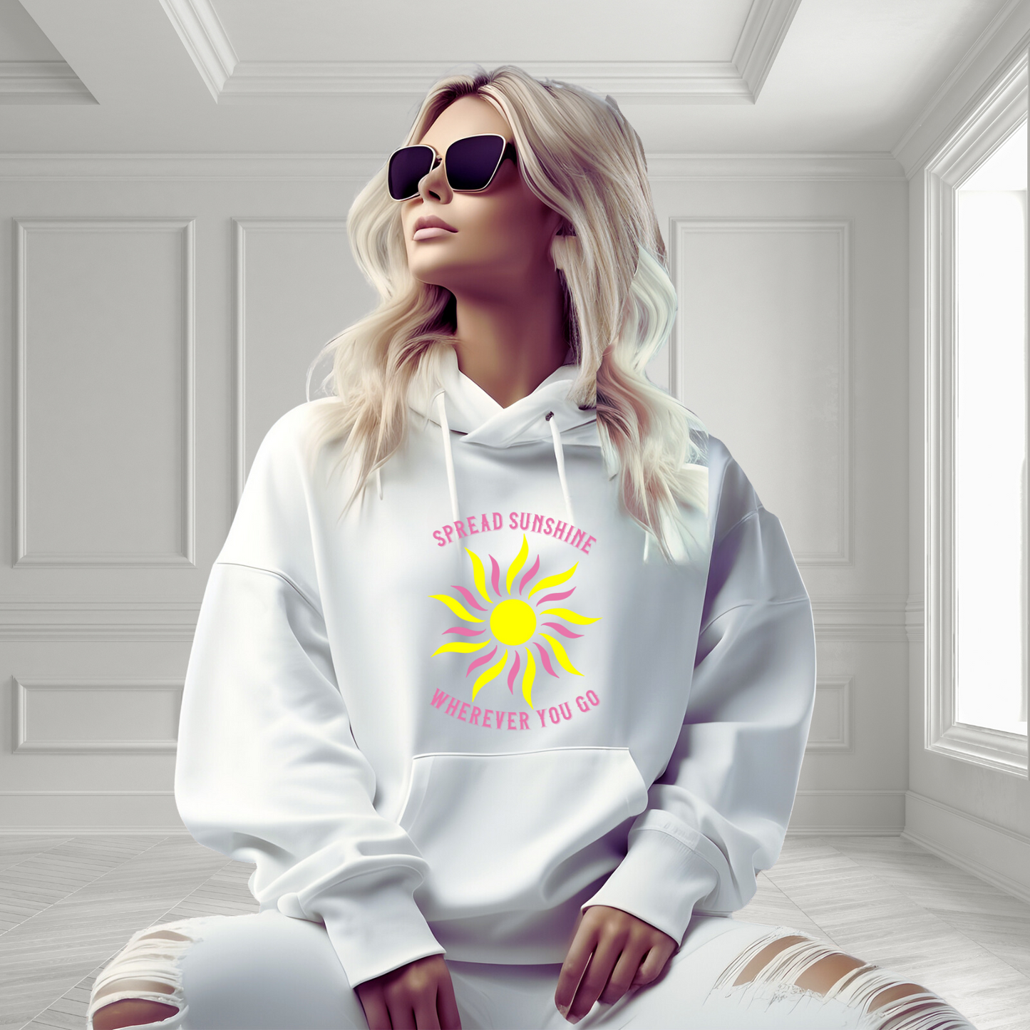 Spread Sunshine Wherever You Go Pullover Hoodie