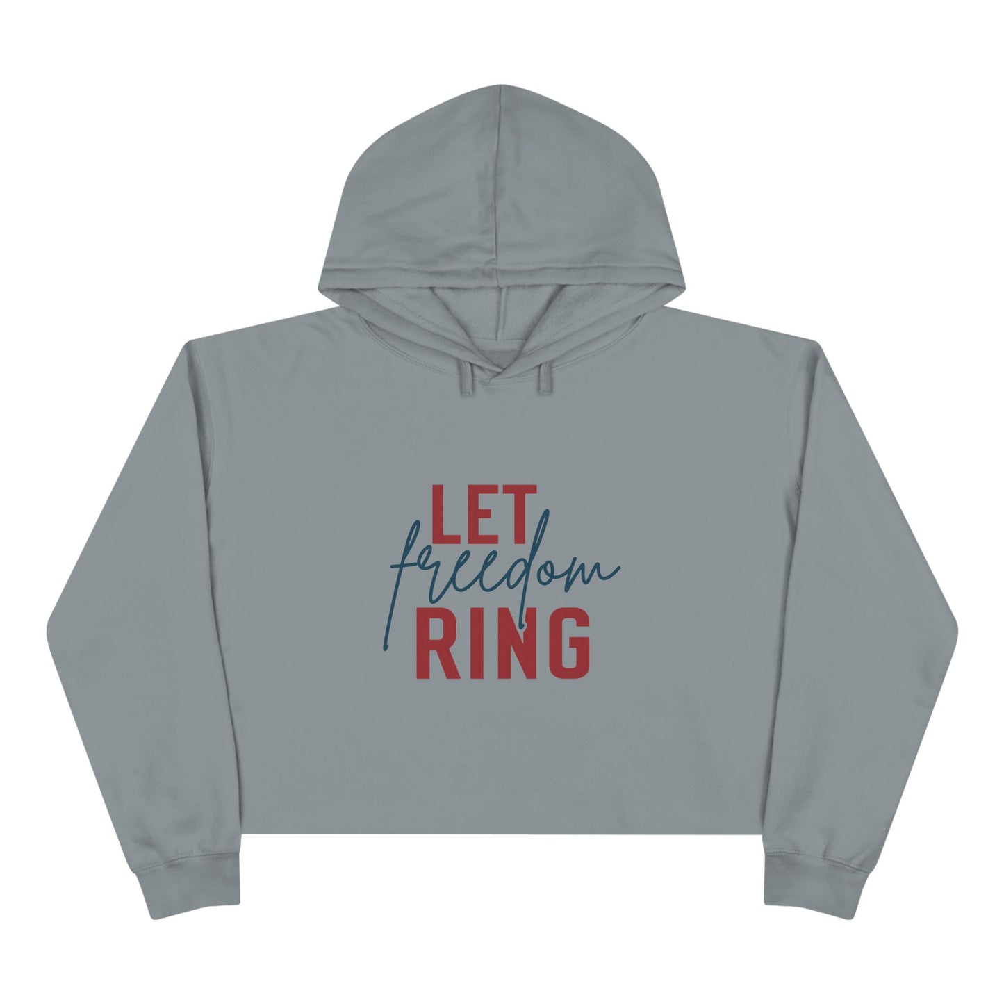 Let Freedom Ring Crop Hoodie