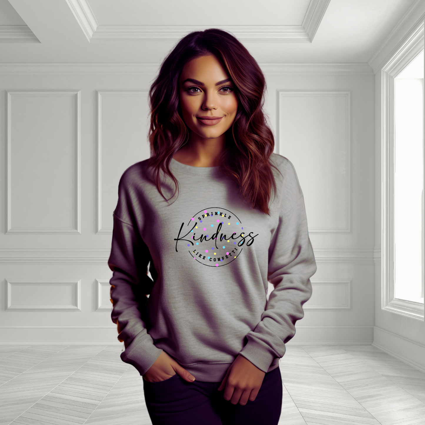 Sprinkle Kindness Like Confetti Crewneck Sweatshirt