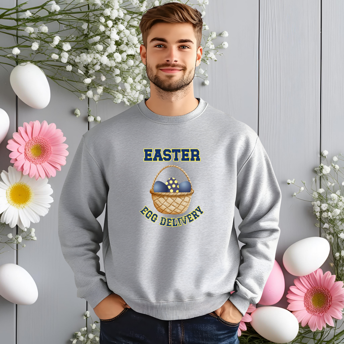 Easter Egg Delivery Crewneck Sweatshirt