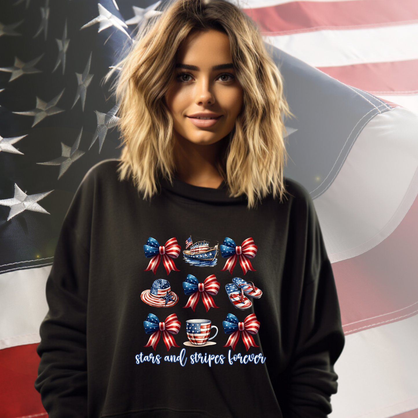Stars and Stripes Forever Crewneck Sweatshirt