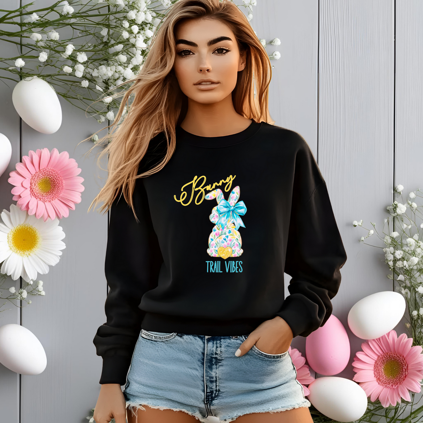 Bunny Trail Vibes Crewneck Sweatshirt