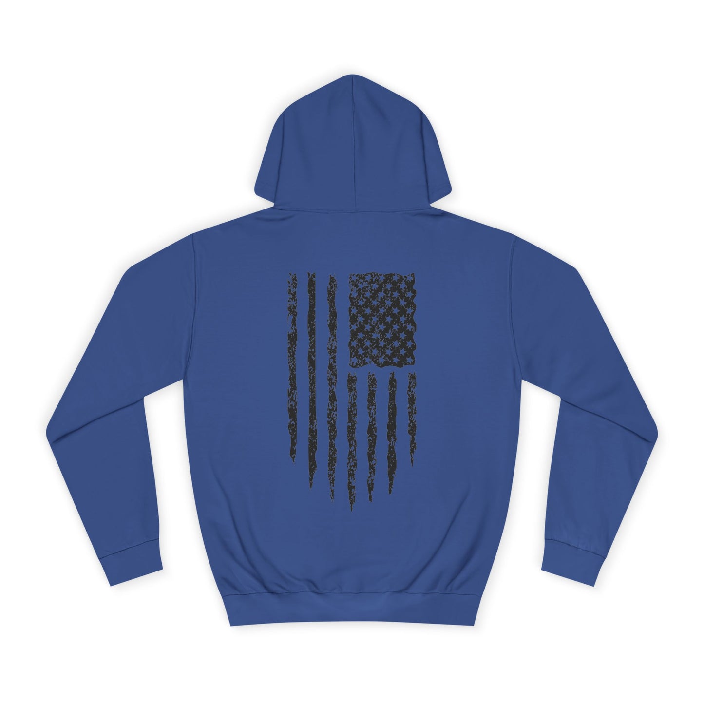 Distressed American Flag Pullover Hoodie