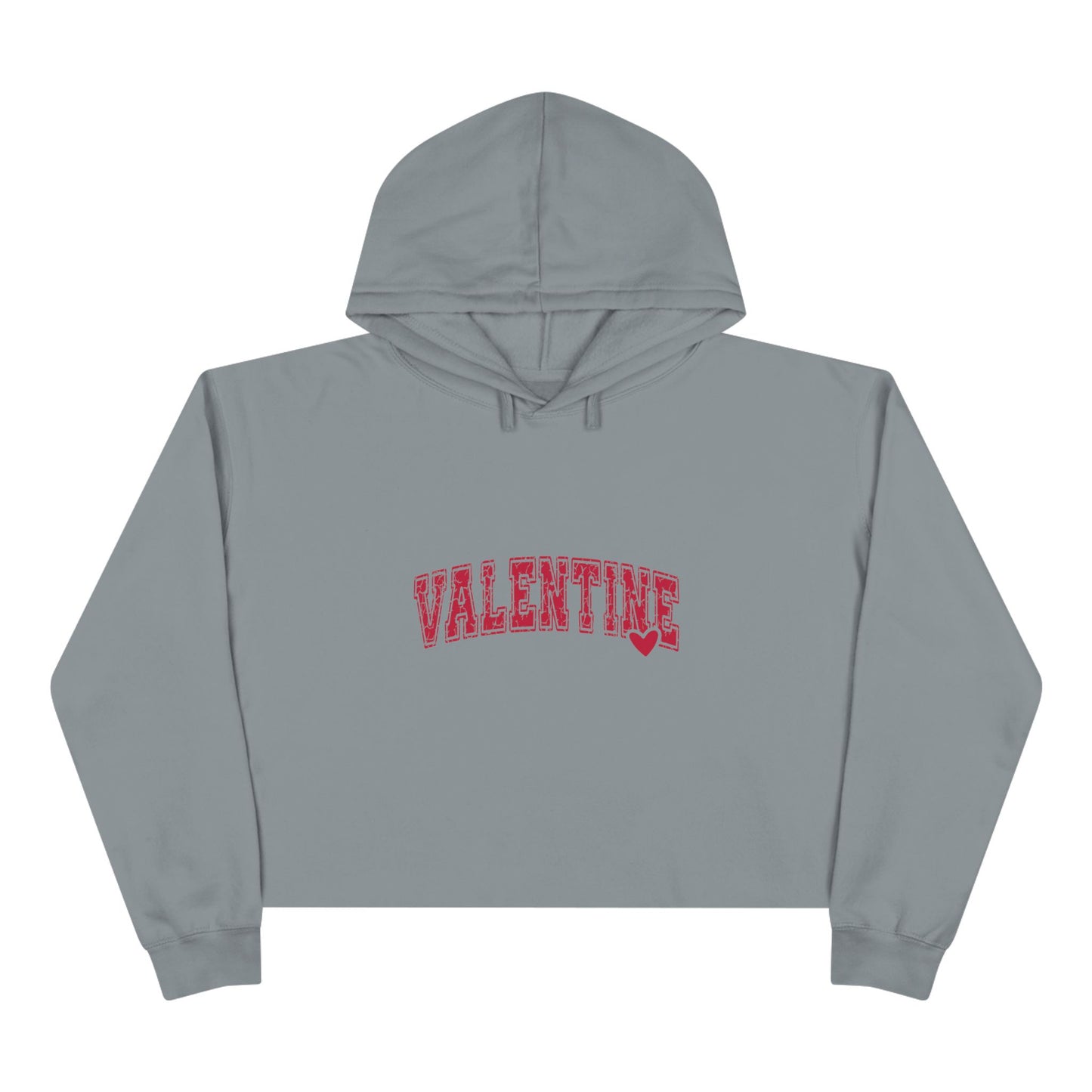 Varsity Valentine Crop Hoodie