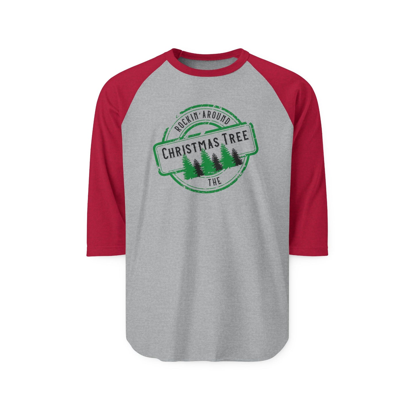 Rockin’ Around The Christmas Tree Baseball Tee