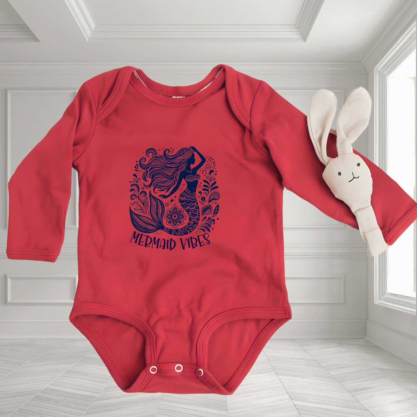 Mermaid Vibes Infant Long Sleeve Onesie