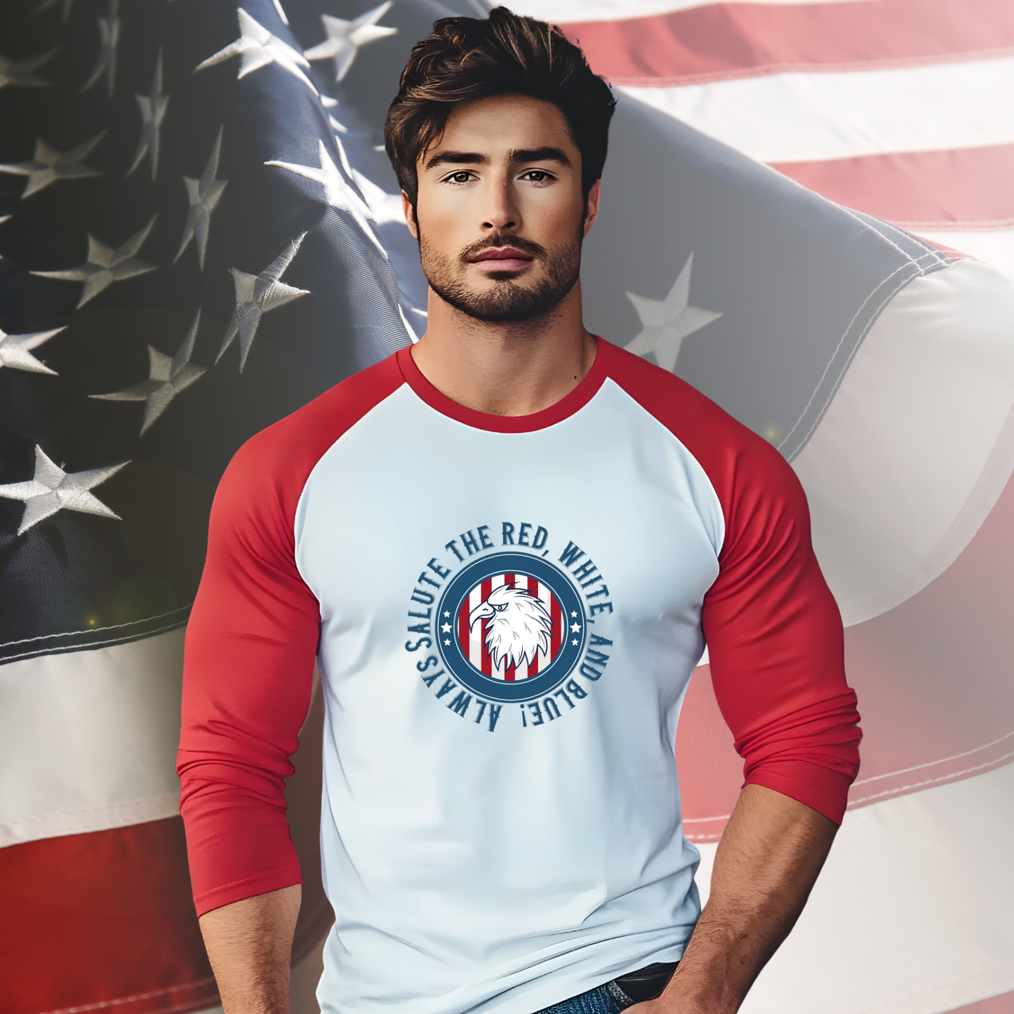 Always Salute Baseball Tee