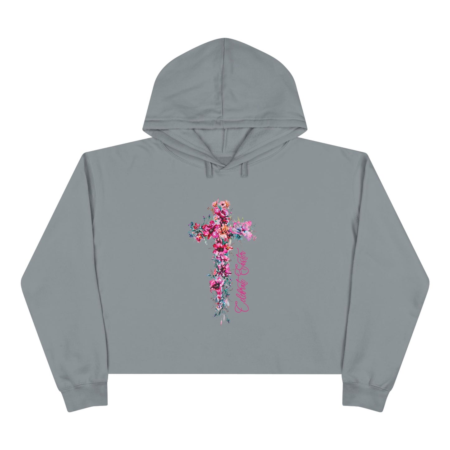 Celebrate Easter Crop Hoodie