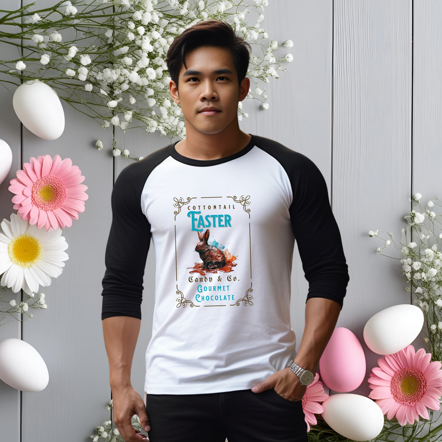Cottontail Candy & Co Baseball Tee