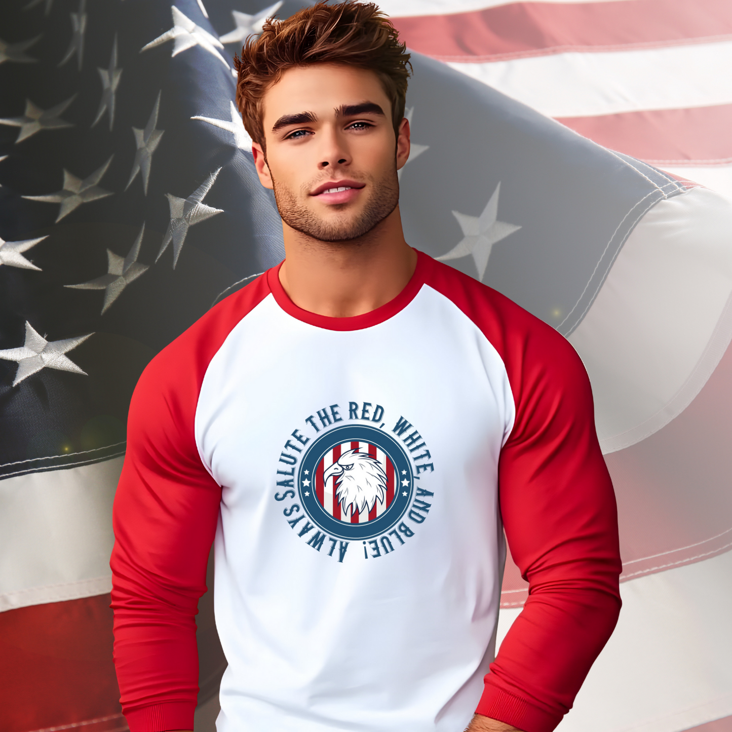 Always Salute Baseball Tee