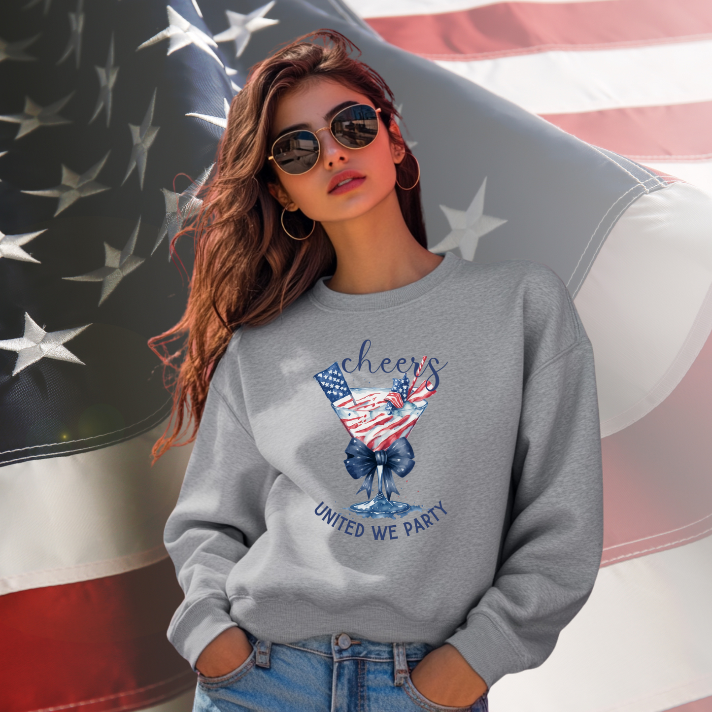 United We Party Crewneck Sweatshirt