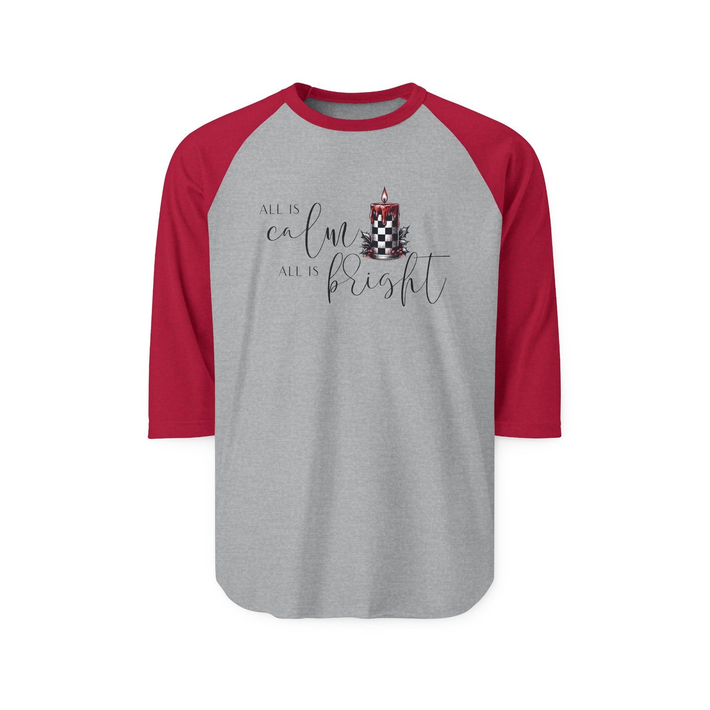 All Is Calm, All Is Bright Baseball Tee