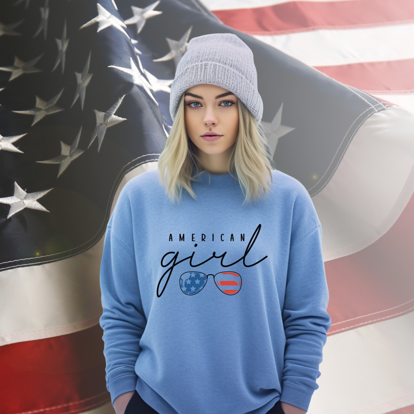 American Girl Crewneck Sweatshirt