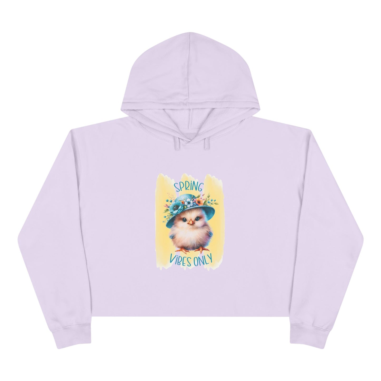 Spring Vibes Only Crop Hoodie