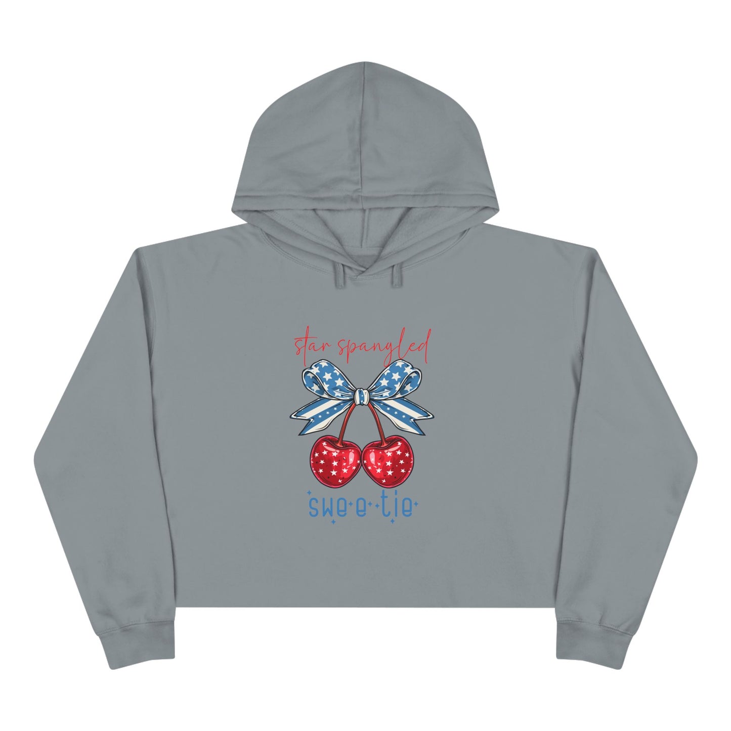 Star-Spangled Sweetie Crop Hoodie