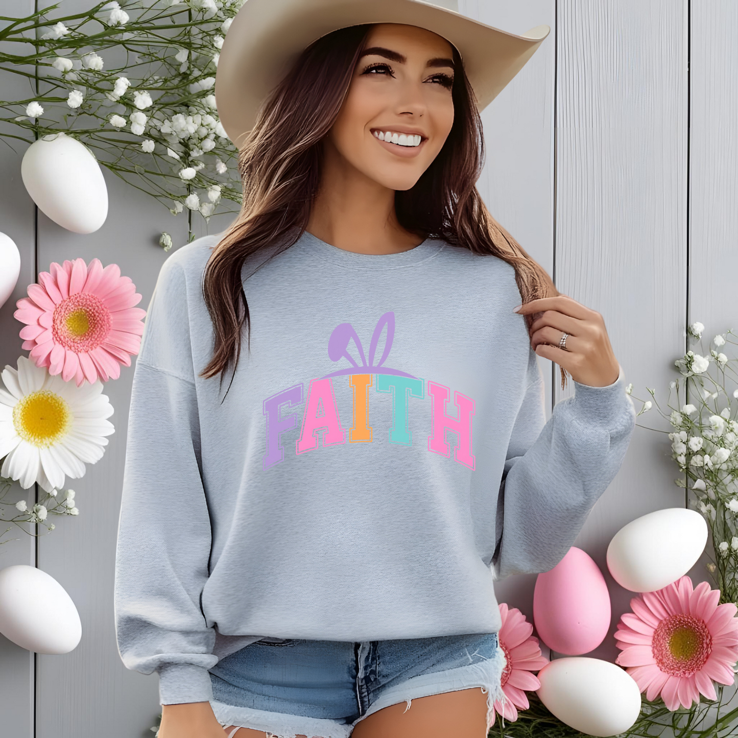 Easter Faith Crewneck Sweatshirt