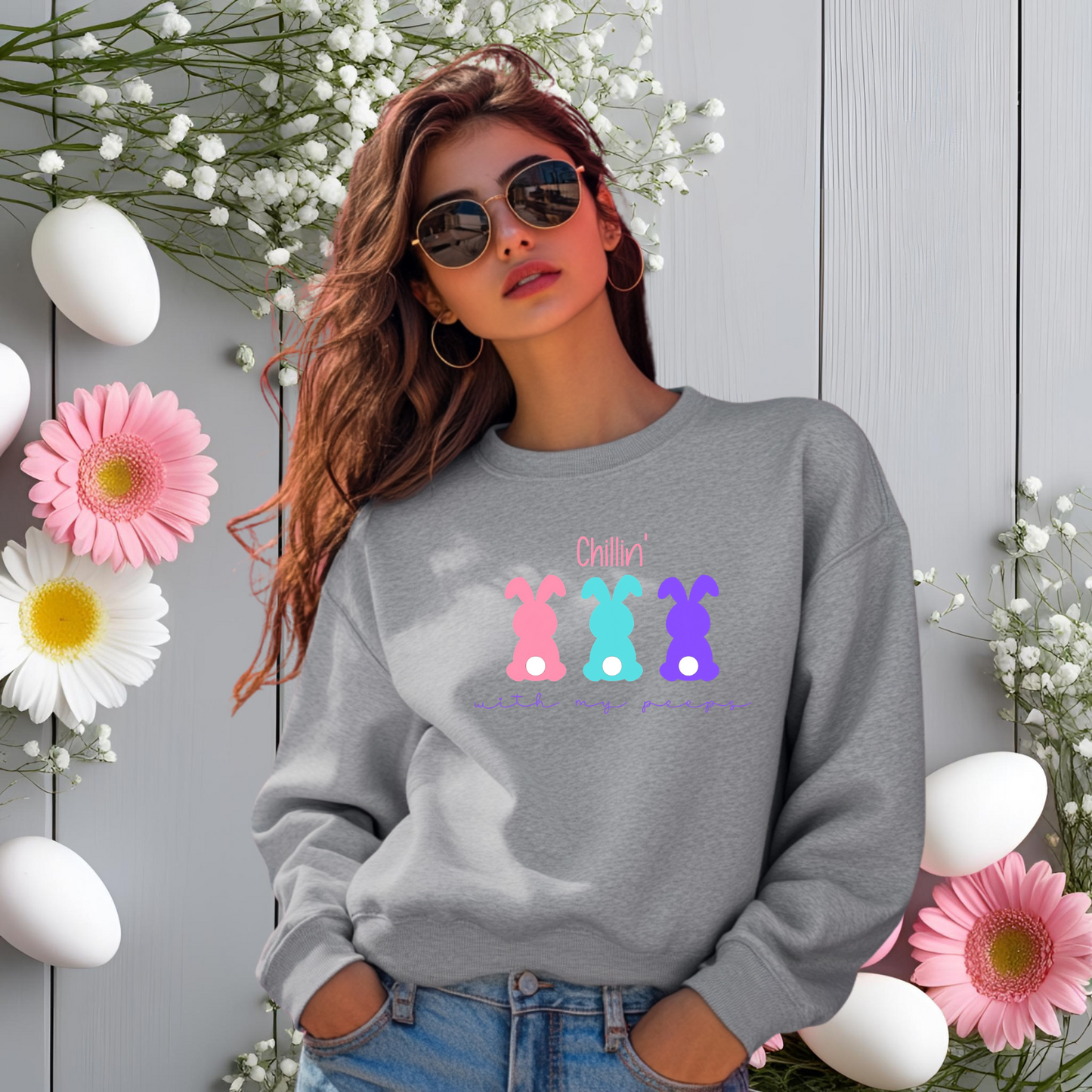 Chillin’ With My Peeps Crewneck Sweatshirt