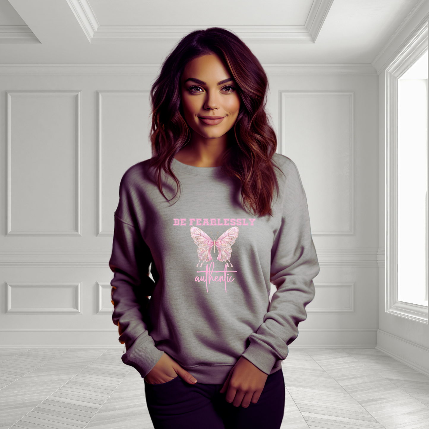 Be Fearlessly Authentic Crewneck Sweatshirt