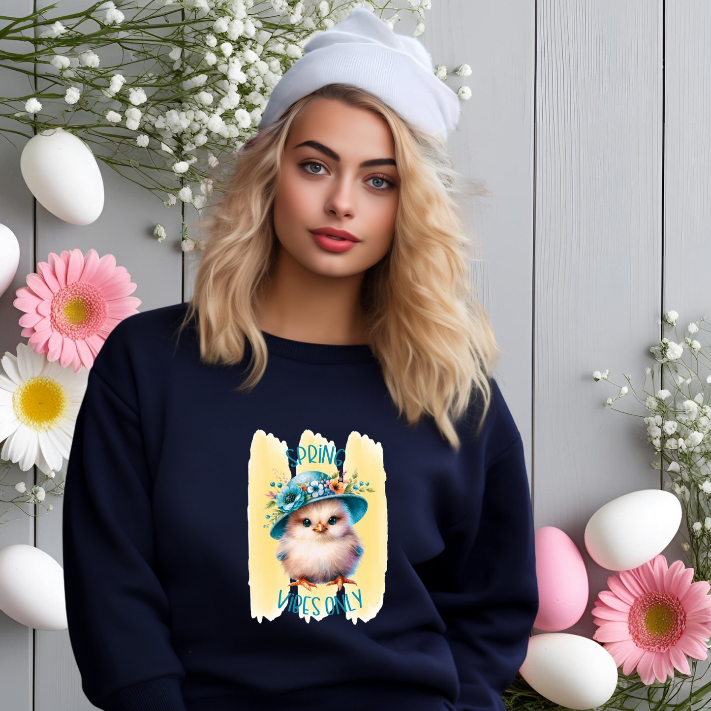 Spring Vibes Only Crewneck Sweatshirt