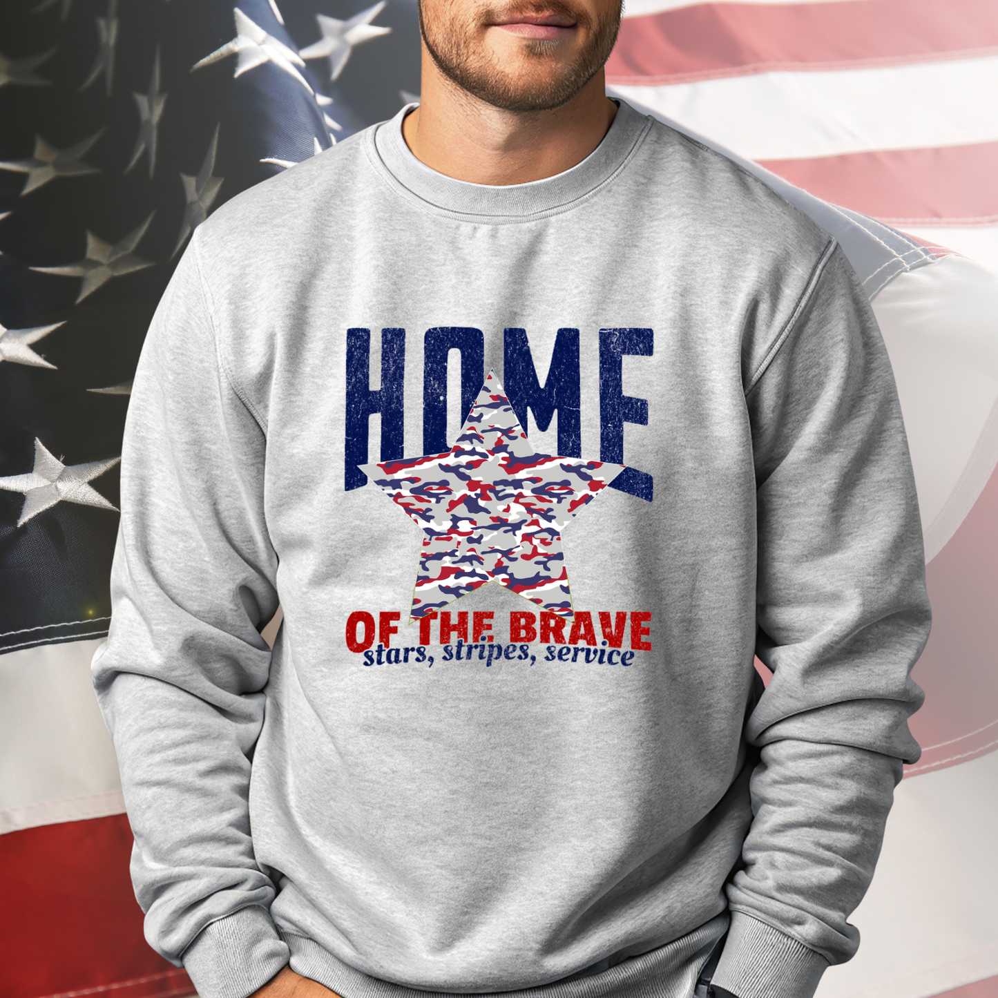 Home Of The Brave Crewneck Sweatshirt